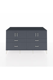 Kronos Konsol 2 Raflı 4 Çekmeceli 4 Kapaklı 176x59x99 Antrasit-Antrasit