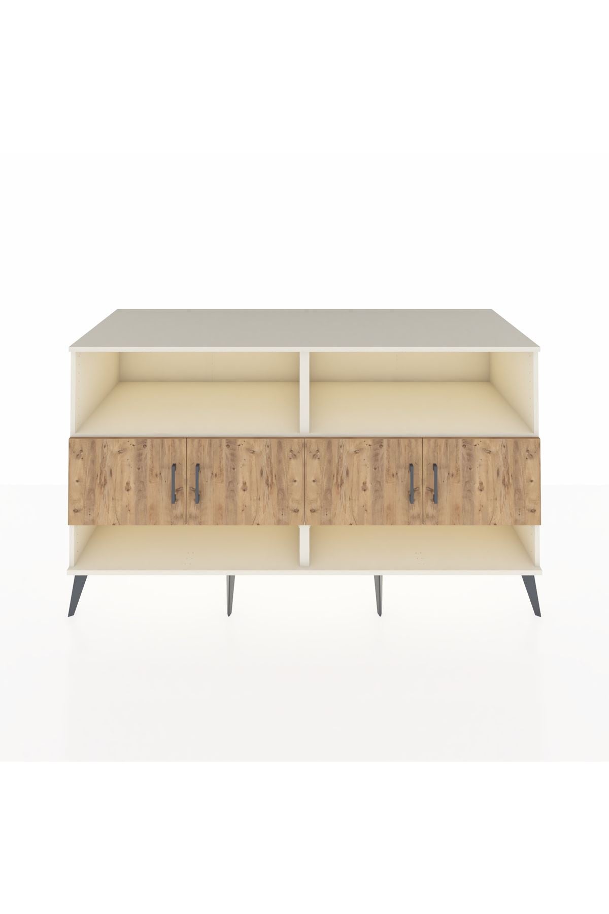 Kronos Konsol 4 Raflı 4 Kapaklı 176x59x99 Aytaşı-Çam/Aytaşı