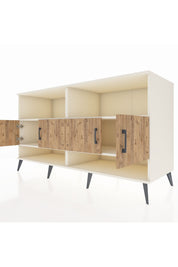 Kronos Konsol 4 Raflı 4 Kapaklı 176x59x99 Aytaşı-Çam/Aytaşı