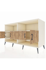 Kronos Konsol 4 Raflı 4 Kapaklı 176x59x99 Aytaşı-Çam