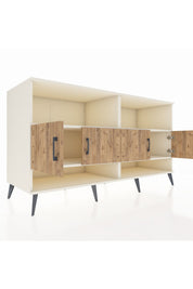 Kronos Konsol 4 Raflı 4 Kapaklı 176x59x99 Aytaşı-Çam