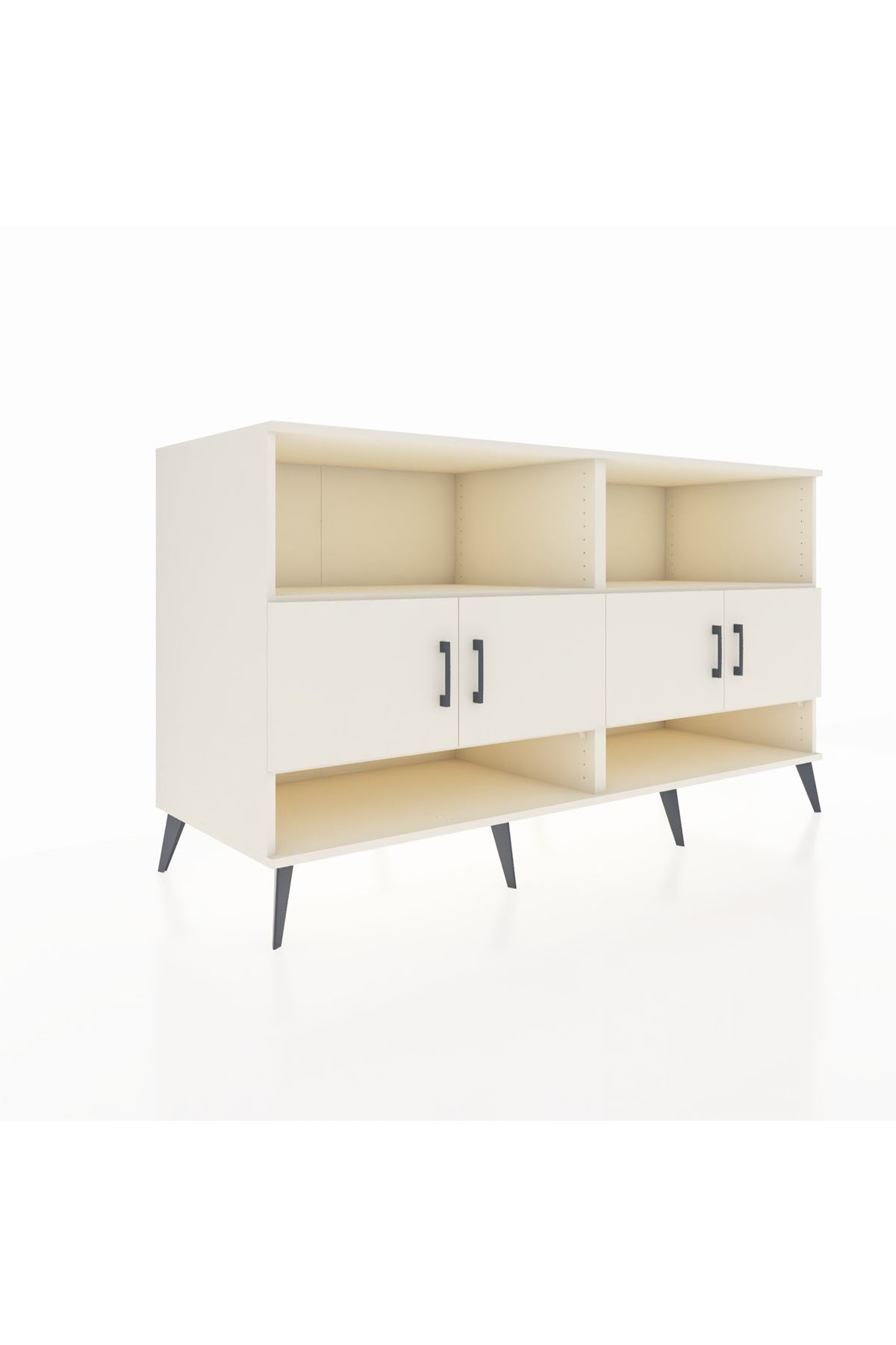 Kronos Konsol 4 Raflı 4 Kapaklı 176x59x99 Aytaşı-Aytaşı