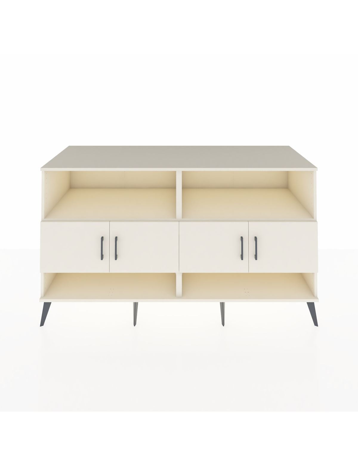 Kronos Konsol 4 Raflı 4 Kapaklı 176x59x99 Aytaşı-Aytaşı