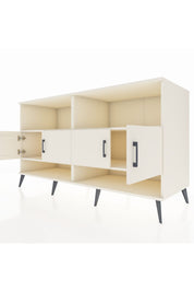 Kronos Konsol 4 Raflı 4 Kapaklı 176x59x99 Aytaşı-Aytaşı/Antrasit