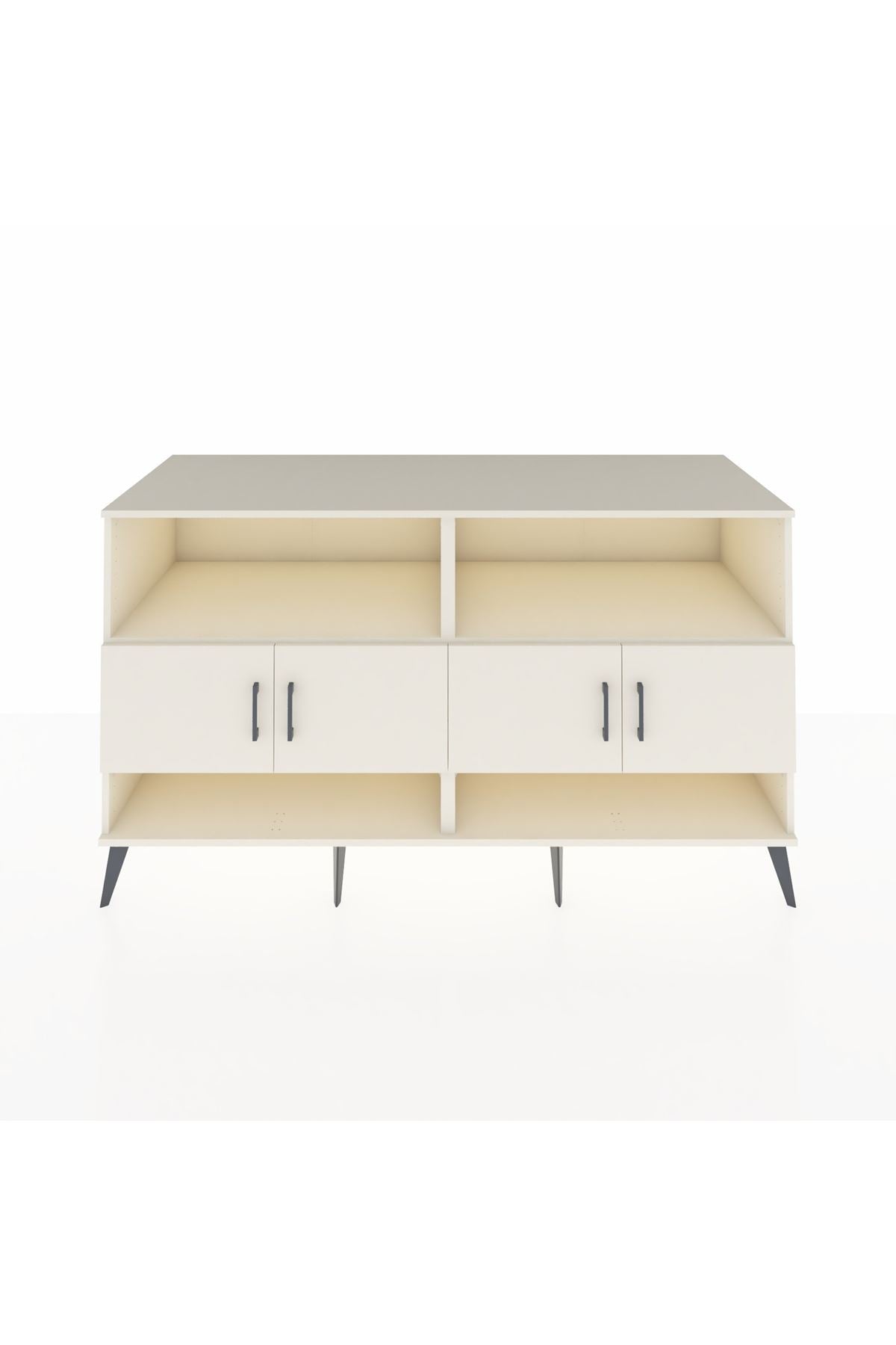 Kronos Konsol 4 Raflı 4 Kapaklı 176x59x99 Aytaşı-Aytaşı/Çam