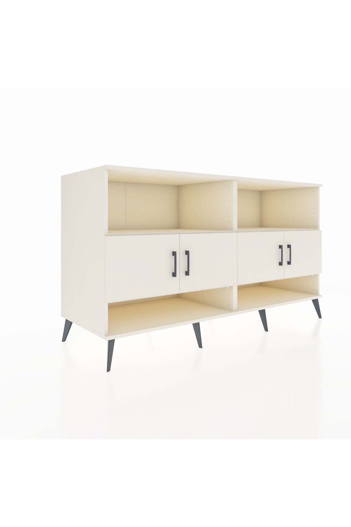 Kronos Konsol 4 Raflı 4 Kapaklı 176x59x99 Aytaşı-Aytaşı/Çam