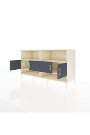 Kronos Konsol 4 Raflı 4 Kapaklı 176x59x99 Aytaşı-Antrasit/Aytaşı