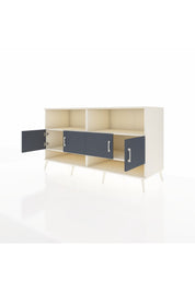 Kronos Konsol 4 Raflı 4 Kapaklı 176x59x99 Aytaşı-Antrasit