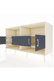 Kronos Konsol 4 Raflı 4 Kapaklı 176x59x99 Aytaşı-Antrasit