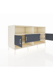 Kronos Konsol 4 Raflı 4 Kapaklı 176x59x99 Aytaşı-Antrasit