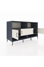 Kronos Konsol 4 Raflı 4 Kapaklı 176x59x99 Antrasit-Aytaşı/Antrasit