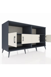 Kronos Konsol 4 Raflı 4 Kapaklı 176x59x99 Antrasit-Aytaşı/Antrasit