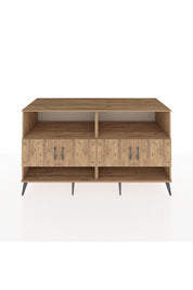 Kronos Konsol 4 Raflı 4 Kapaklı 176x59x99 Çam-Çam/Aytaşı