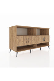 Kronos Konsol 4 Raflı 4 Kapaklı 176x59x99 Çam-Çam/Aytaşı