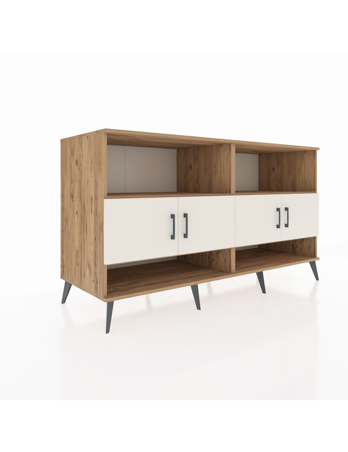 Kronos Konsol 4 Raflı 4 Kapaklı 176x59x99 Çam-Aytaşı