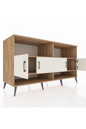 Kronos Konsol 4 Raflı 4 Kapaklı 176x59x99 Çam-Aytaşı