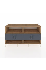 Kronos Konsol 4 Raflı 4 Kapaklı 176x59x99 Çam-Antrasit/Aytaşı