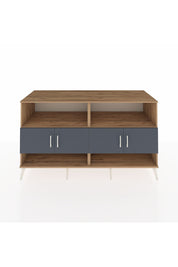 Kronos Konsol 4 Raflı 4 Kapaklı 176x59x99 Çam-Antrasit