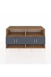 Kronos Konsol 4 Raflı 4 Kapaklı 176x59x99 Çam-Antrasit/Çam