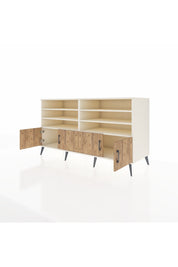 Kronos Konsol 6 Raflı 4 Kapaklı 176x59x99 Aytaşı-Çam/Aytaşı