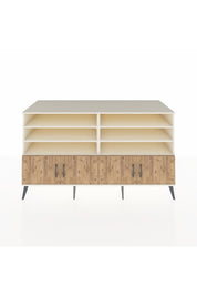 Kronos Konsol 6 Raflı 4 Kapaklı 176x59x99 Aytaşı-Çam