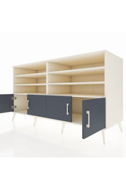 Kronos Konsol 6 Raflı 4 Kapaklı 176x59x99 Aytaşı-Antrasit/Aytaşı