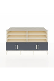 Kronos Konsol 6 Raflı 4 Kapaklı 176x59x99 Aytaşı-Antrasit