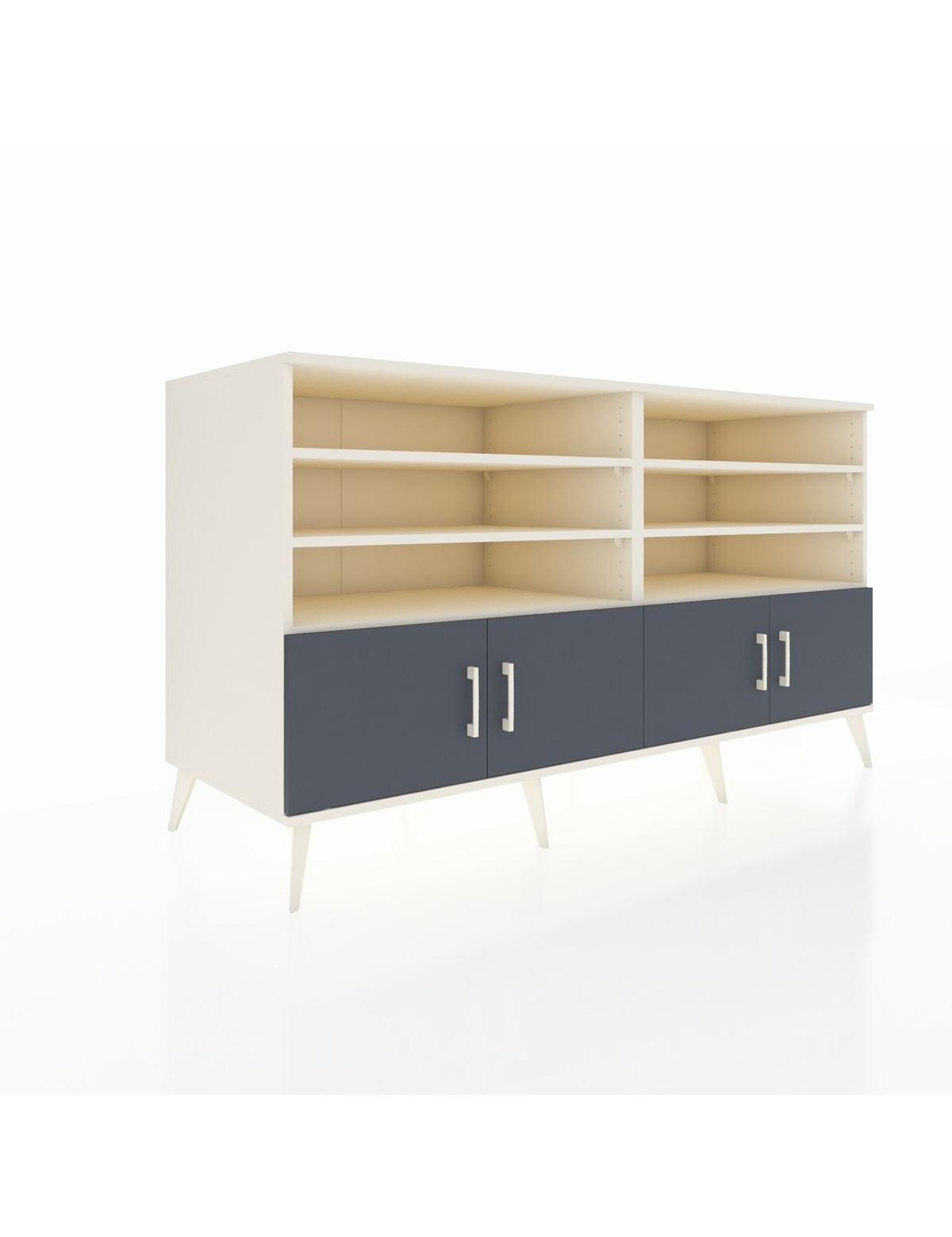 Kronos Konsol 6 Raflı 4 Kapaklı 176x59x99 Aytaşı-Antrasit