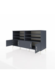 Kronos Konsol 6 Raflı 4 Kapaklı 176x59x99 Antrasit-Antrasit