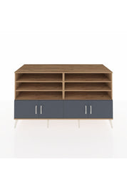 Kronos Konsol 6 Raflı 4 Kapaklı 176x59x99 Çam-Antrasit/Aytaşı