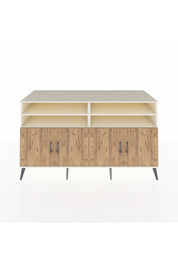 Kronos Konsol 6 Raflı 4 Kapaklı 176x59x99 Aytaşı-Çam/Antrasit