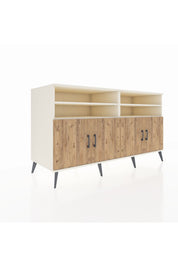 Kronos Konsol 6 Raflı 4 Kapaklı 176x59x99 Aytaşı-Çam/Antrasit