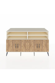 Kronos Konsol 6 Raflı 4 Kapaklı 176x59x99 Aytaşı-Çam