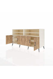 Kronos Konsol 6 Raflı 4 Kapaklı 176x59x99 Aytaşı-Çam