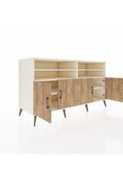 Kronos Konsol 6 Raflı 4 Kapaklı 176x59x99 Aytaşı-Çam