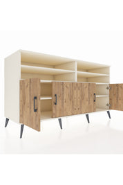 Kronos Konsol 6 Raflı 4 Kapaklı 176x59x99 Aytaşı-Çam