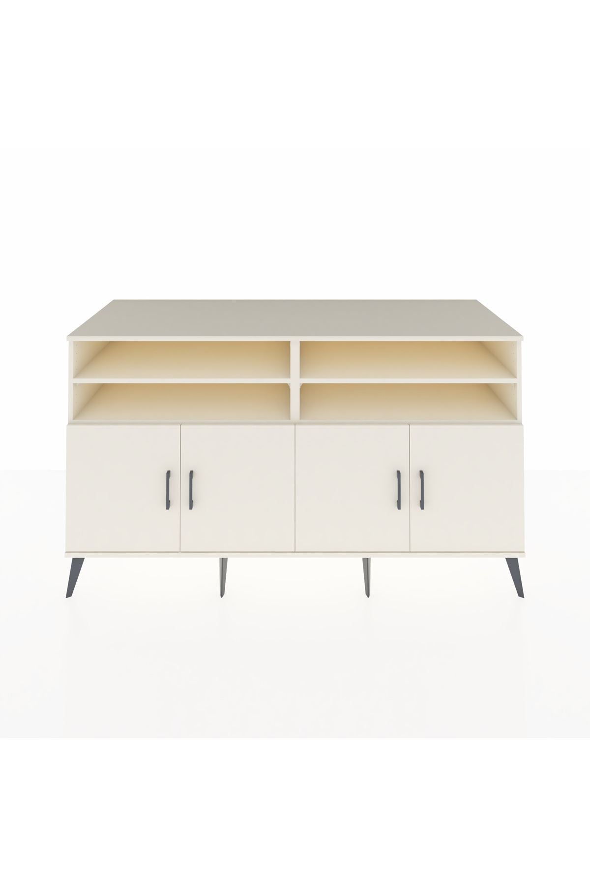 Kronos Konsol 6 Raflı 4 Kapaklı 176x59x99 Aytaşı-Aytaşı/Çam