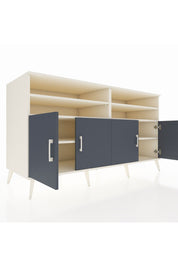 Kronos Konsol 6 Raflı 4 Kapaklı 176x59x99 Aytaşı-Antrasit