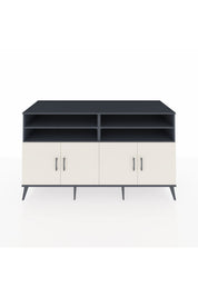 Kronos Konsol 6 Raflı 4 Kapaklı 176x59x99 Antrasit-Aytaşı