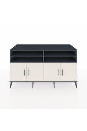 Kronos Konsol 6 Raflı 4 Kapaklı 176x59x99 Antrasit-Aytaşı/Antrasit