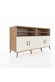 Kronos Konsol 6 Raflı 4 Kapaklı 176x59x99 Çam-Aytaşı/Çam