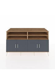 Kronos Konsol 6 Raflı 4 Kapaklı 176x59x99 Çam-Antrasit/Aytaşı