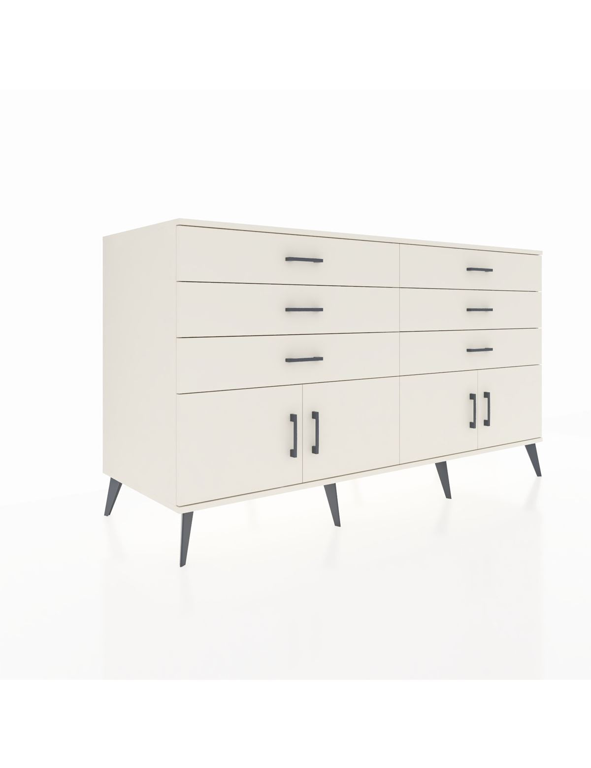 Kronos Konsol 2 Raflı 6 Çekmeceli 4 Kapaklı 176x59x99 Aytaşı-Aytaşı