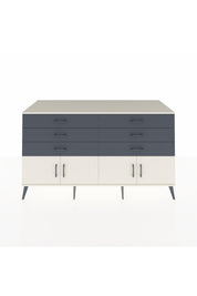 Kronos Konsol 2 Raflı 6 Çekmeceli 4 Kapaklı 176x59x99 Aytaşı-Aytaşı/Antrasit