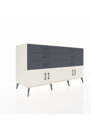 Kronos Konsol 2 Raflı 6 Çekmeceli 4 Kapaklı 176x59x99 Aytaşı-Aytaşı/Antrasit