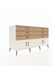 Kronos Konsol 2 Raflı 6 Çekmeceli 4 Kapaklı 176x59x99 Aytaşı-Aytaşı/Çam