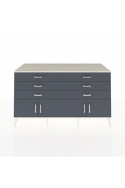 Kronos Konsol 2 Raflı 6 Çekmeceli 4 Kapaklı 176x59x99 Aytaşı-Antrasit