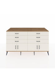 Kronos Konsol 2 Raflı 6 Çekmeceli 4 Kapaklı 176x59x99 Çam-Aytaşı