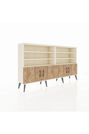 Arges Konsol 6 Raflı 4 Kapaklı 176x30x99 Aytaşı-Çam/Antrasit