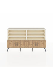 Arges Konsol 6 Raflı 4 Kapaklı 176x30x99 Aytaşı-Çam/Antrasit